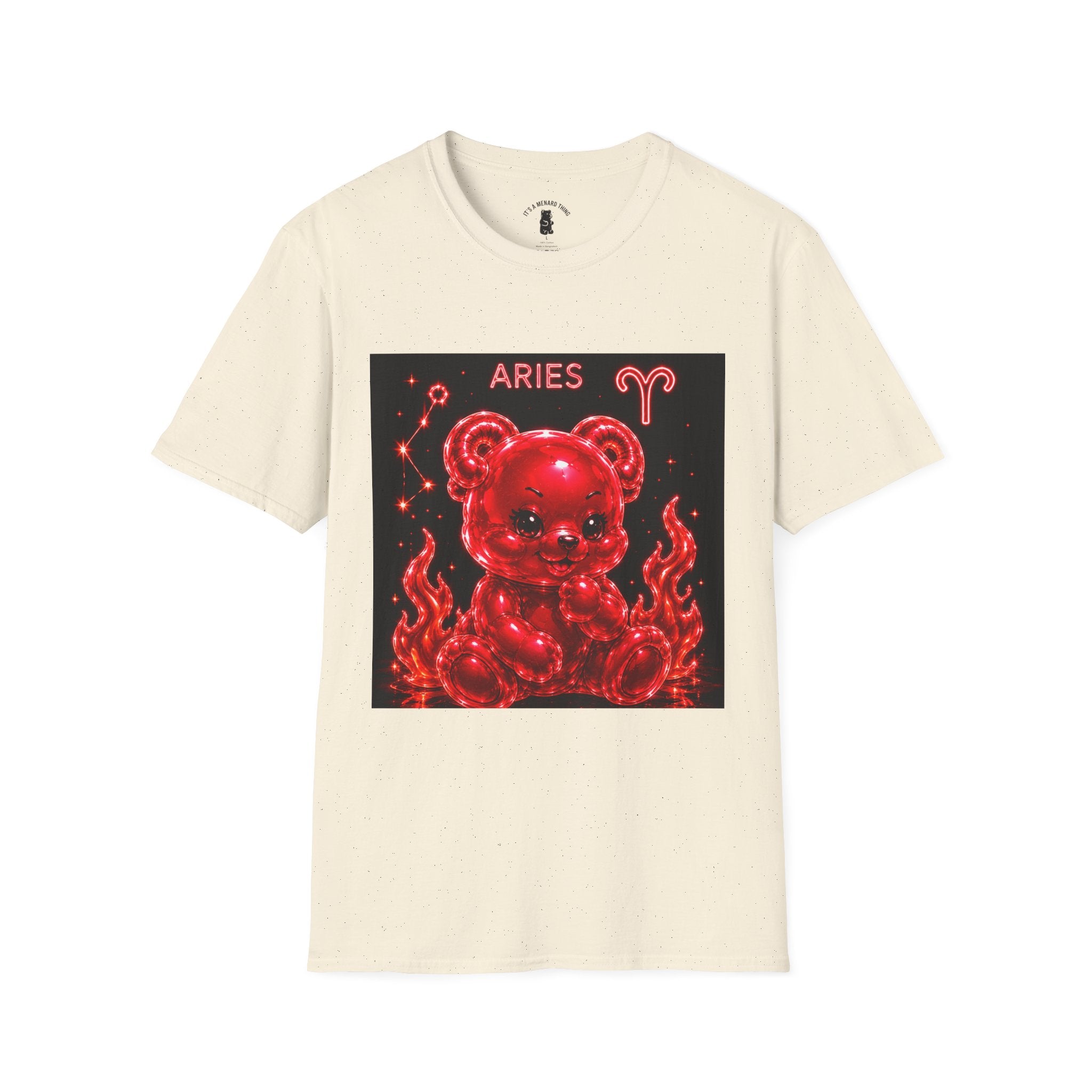 Aries Zodiac Oozy Bear Friend Astrology Special Addition- Graphic Shirt