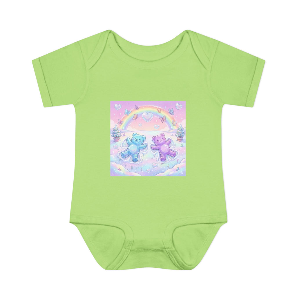 Twin Snow Angel Gooey Gummy Bears Infant Bodysuit — Cute Baby Onesie