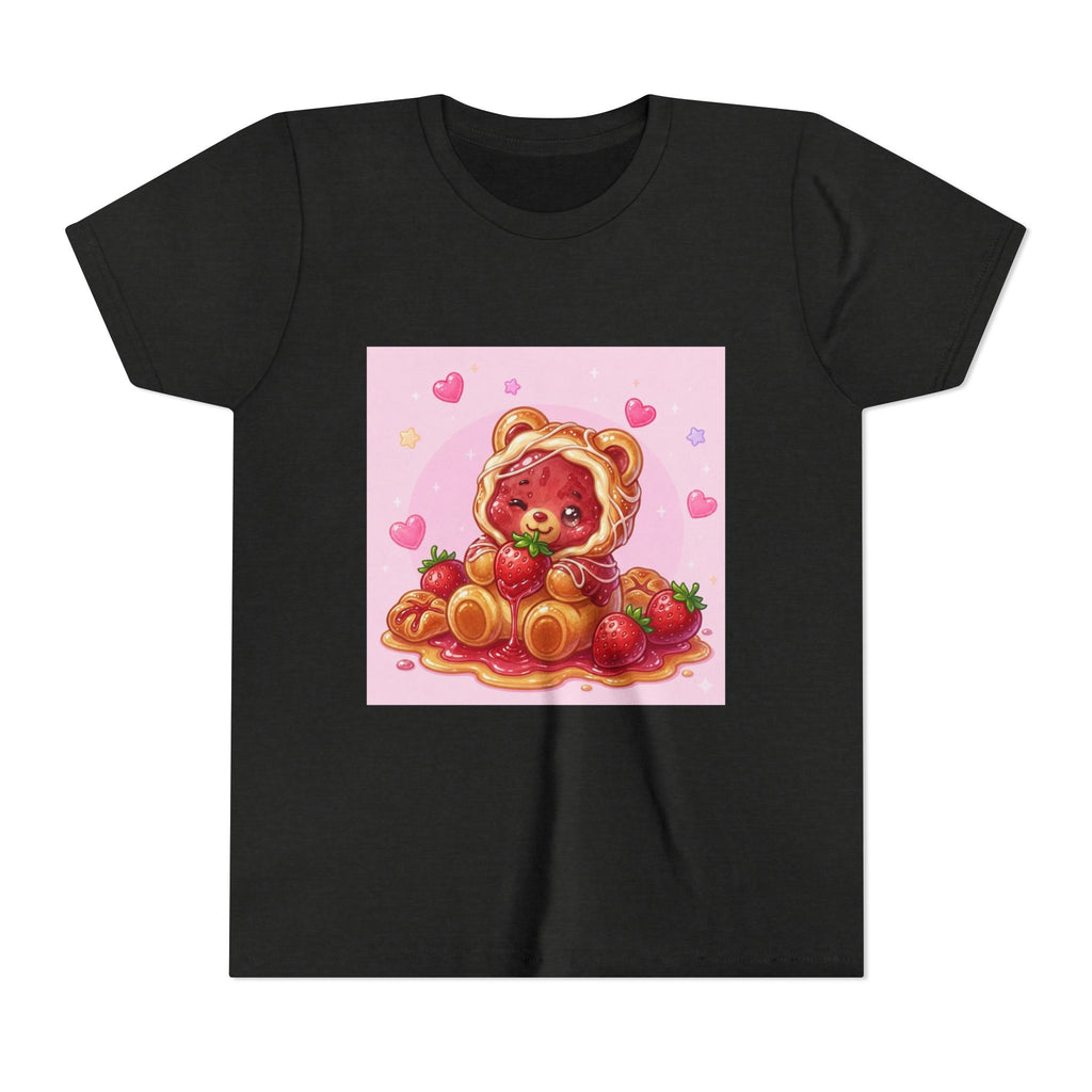 Strawberry Danish Gooey Gummy Bear Graphic Kids T‑Shirt