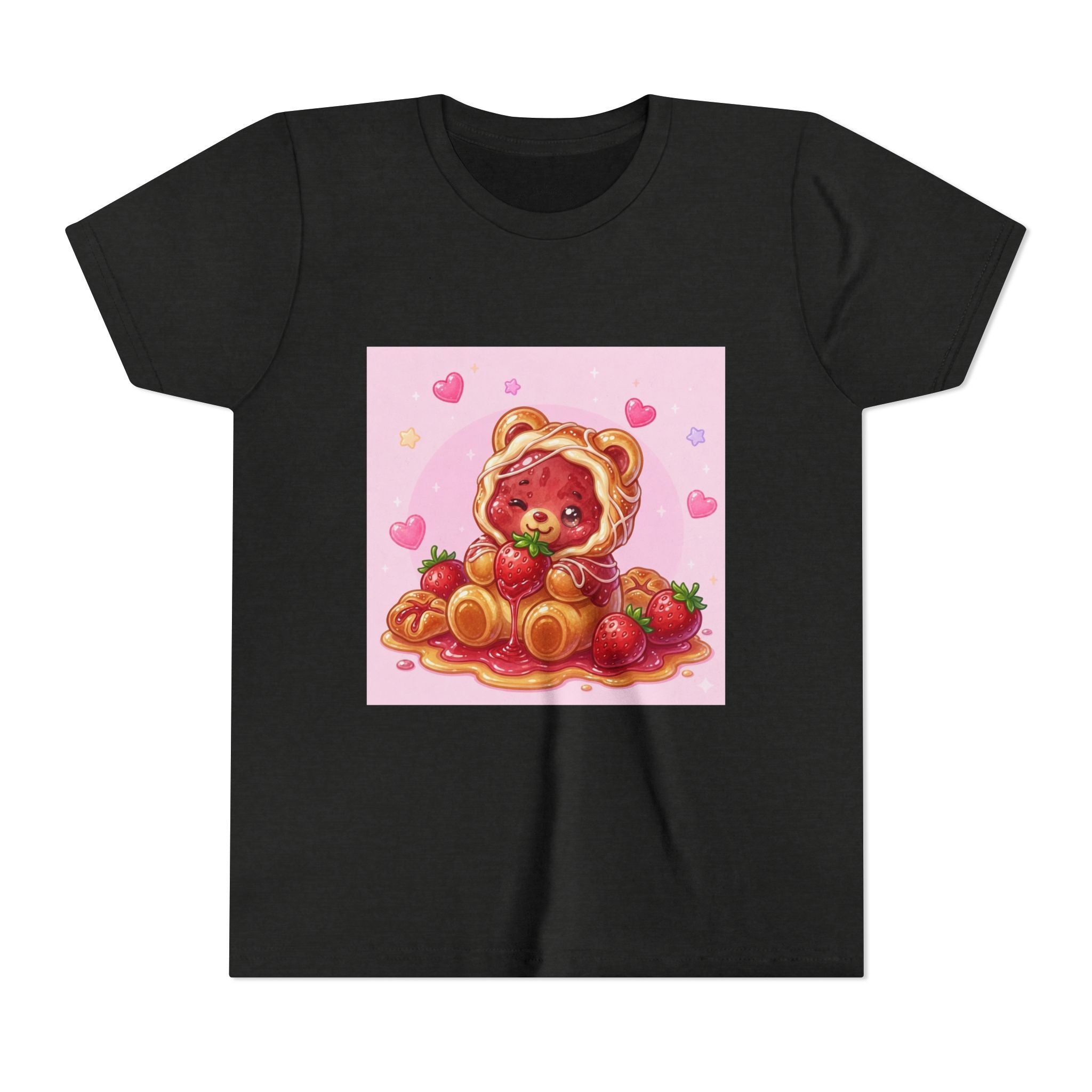 Strawberry Danish Gooey Gummy Bear Graphic Kids T‑Shirt