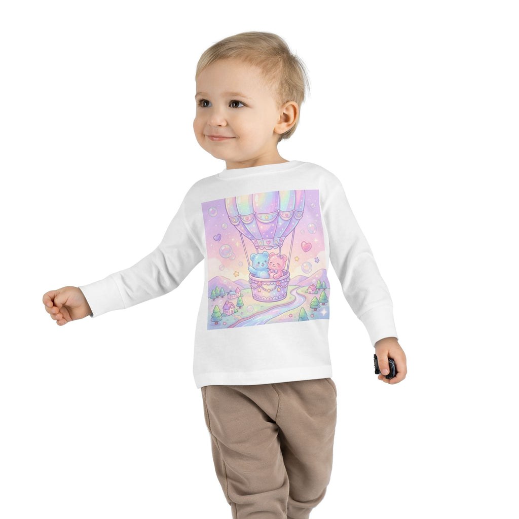 Hot Air Balloon Adventure, Oozy Bear Gummy Friends- Graphic Long Sleeve Shirt