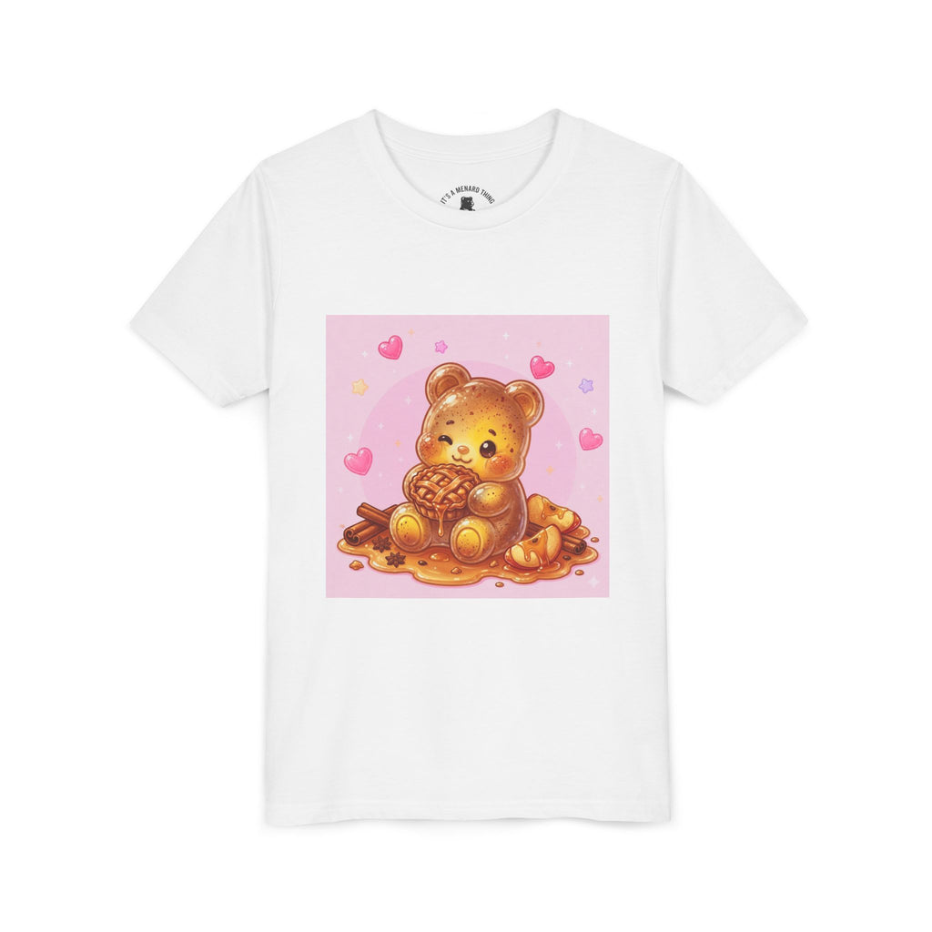Warm Apple Cinnamon Pie Gooey Gummy Bear Hearts Youth Tee