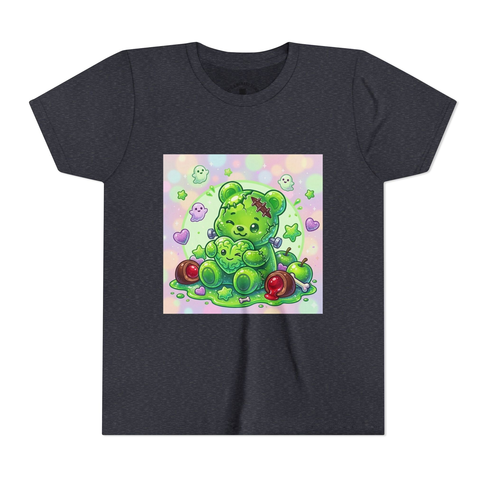 Franken-Gummy-Stein Gooey Bear-Youth Short Sleeve Shirt