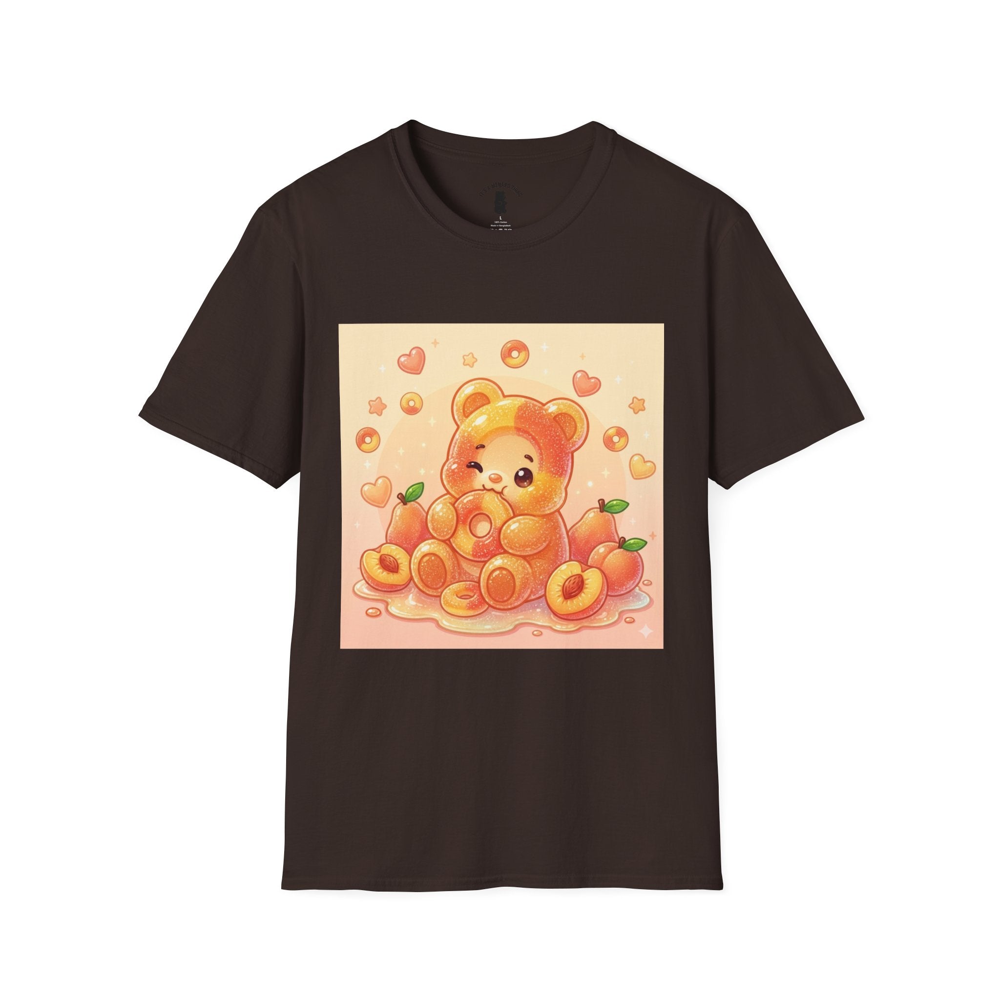 Peach Ring Gooey Gummy Bear- Cute Graphic T-Shirt