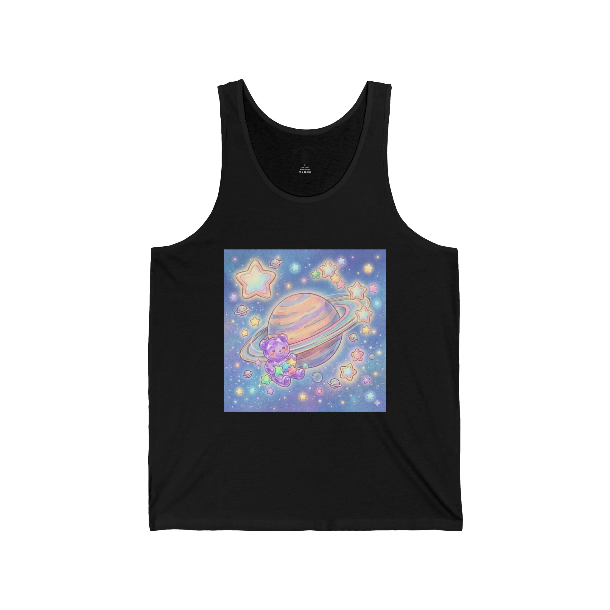Ring-A-Round me Saturn, Special Purple Crystal Gooey Gummy Bear— Kawaii Graphic