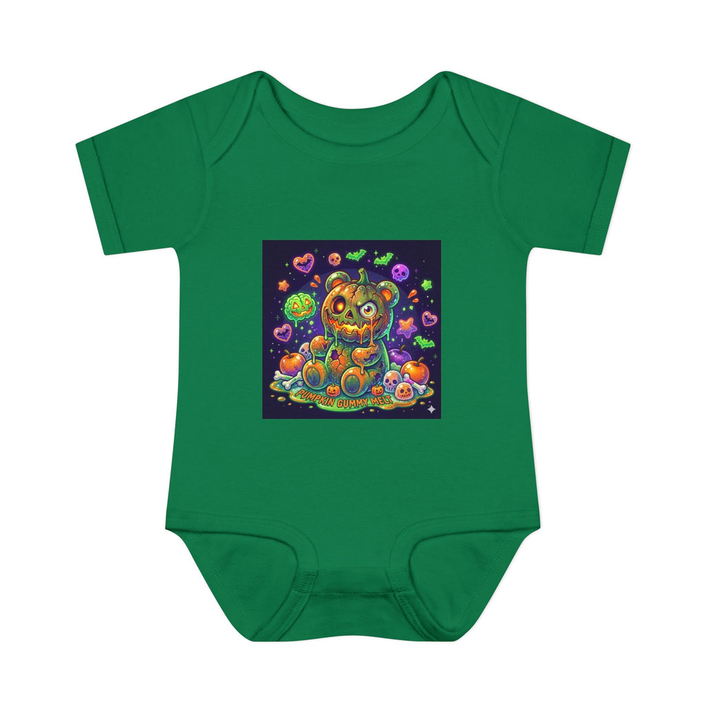 Halloween Pumpkin Head Gooey Gummy Bear - Infant Onesie