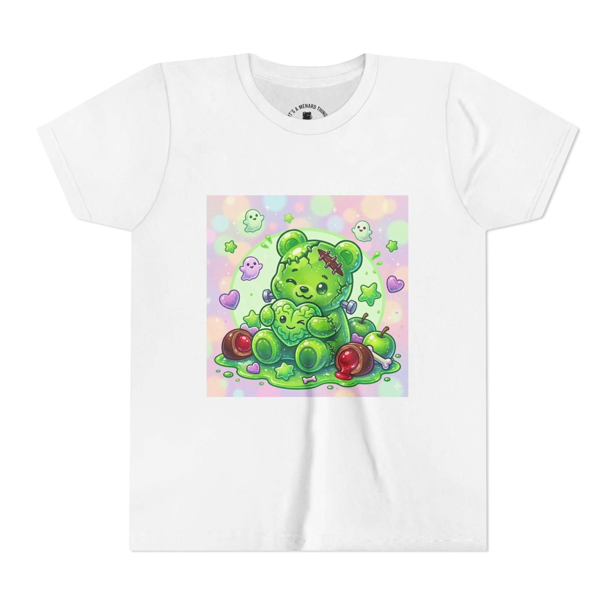 Franken-Gummy-Stein Gooey Bear-Youth Short Sleeve Shirt