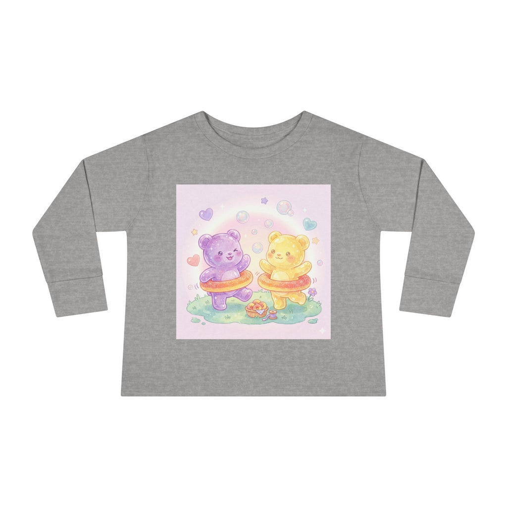 Peach Ring Hula Hooping, Play Time Oozy Duo- Graphic Long Sleeve