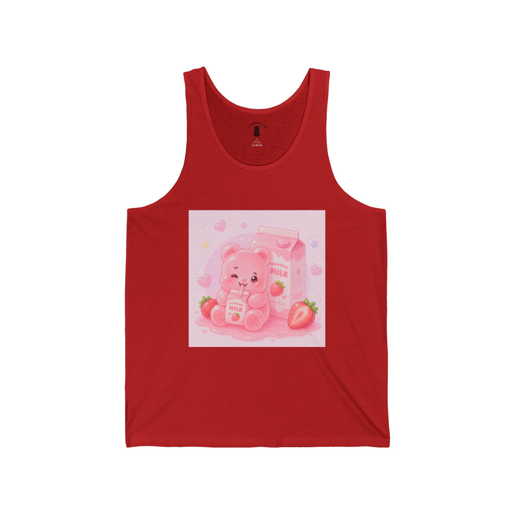 Strawberry Milk Pink Gooey Gummy Bear — Cute Pastel Graphic T-Shirt