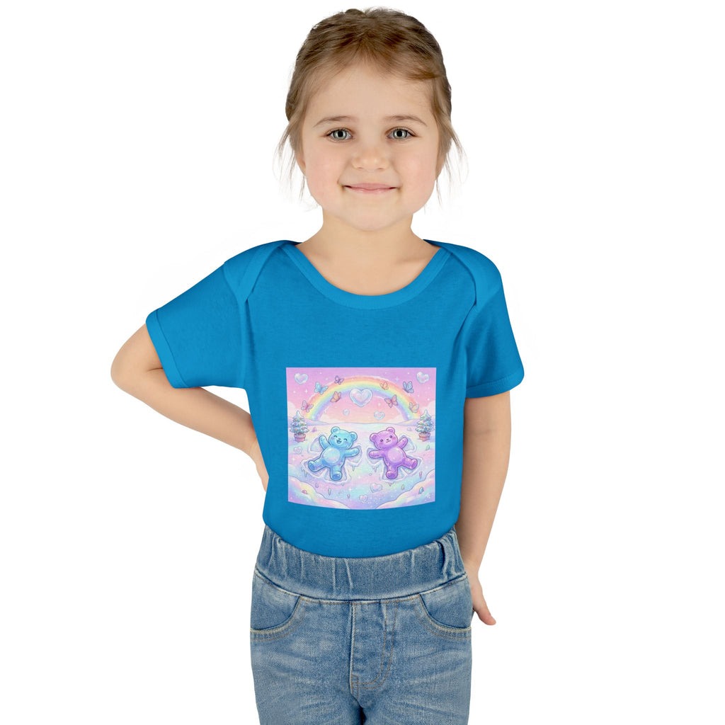 Twin Snow Angel Gooey Gummy Bears Infant Bodysuit — Cute Baby Onesie