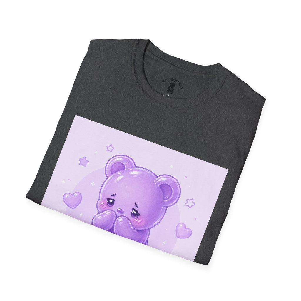 "Don't Look at Me" Shy gooey Gummy bear Kawaii T-Shirt