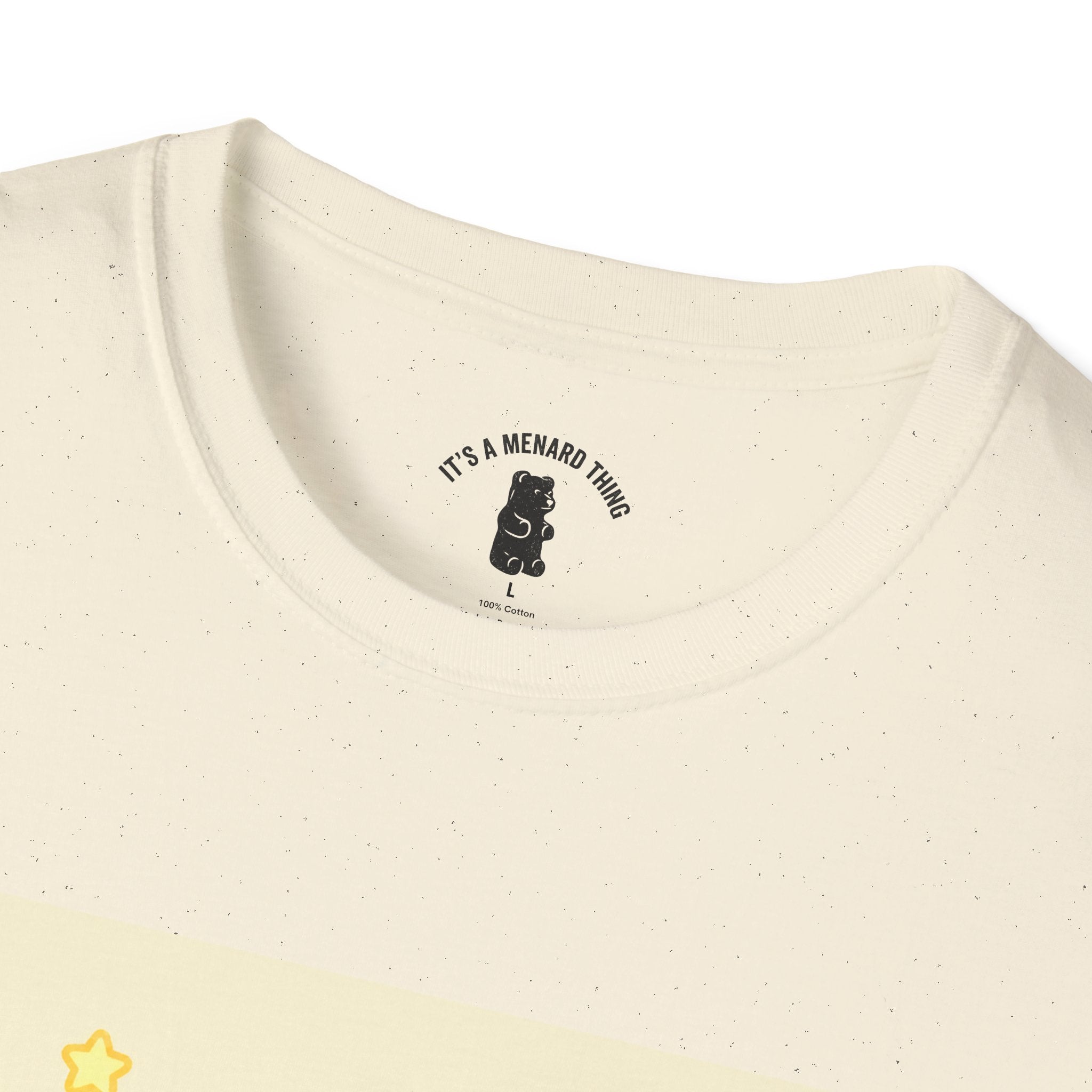 "Good Vibes Only" Yellow Gooey Gummy Bear- Cute Graphic Tee