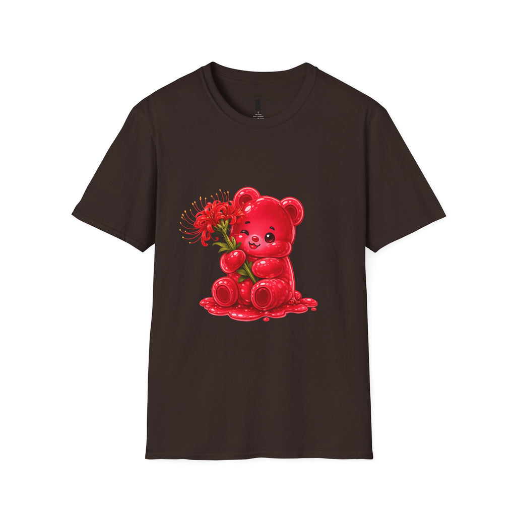 Blooming Spider Lily Special, Red Oozy Bear Gummy Friend- Graphic Shirt