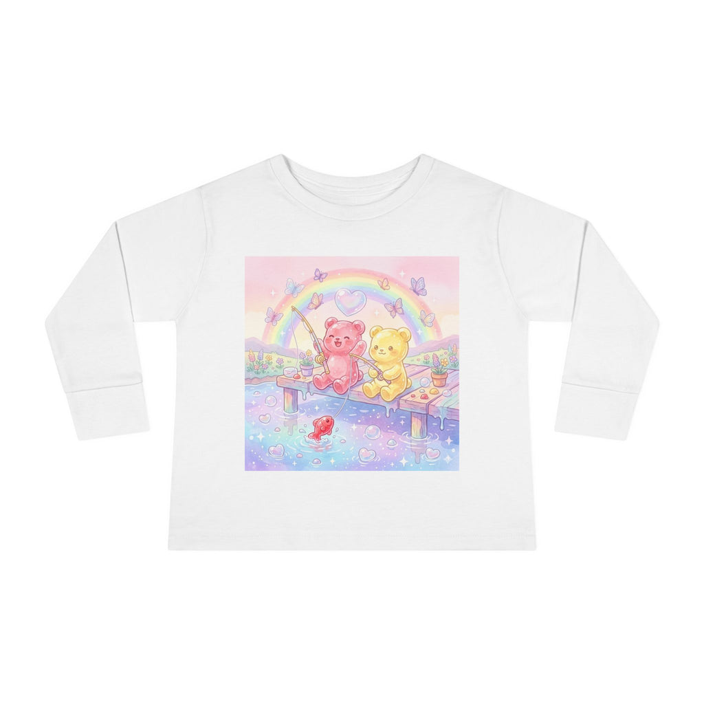 Going Fishing, Oozy Bear Duo Friends- Graphic Long Sleeve Shirt