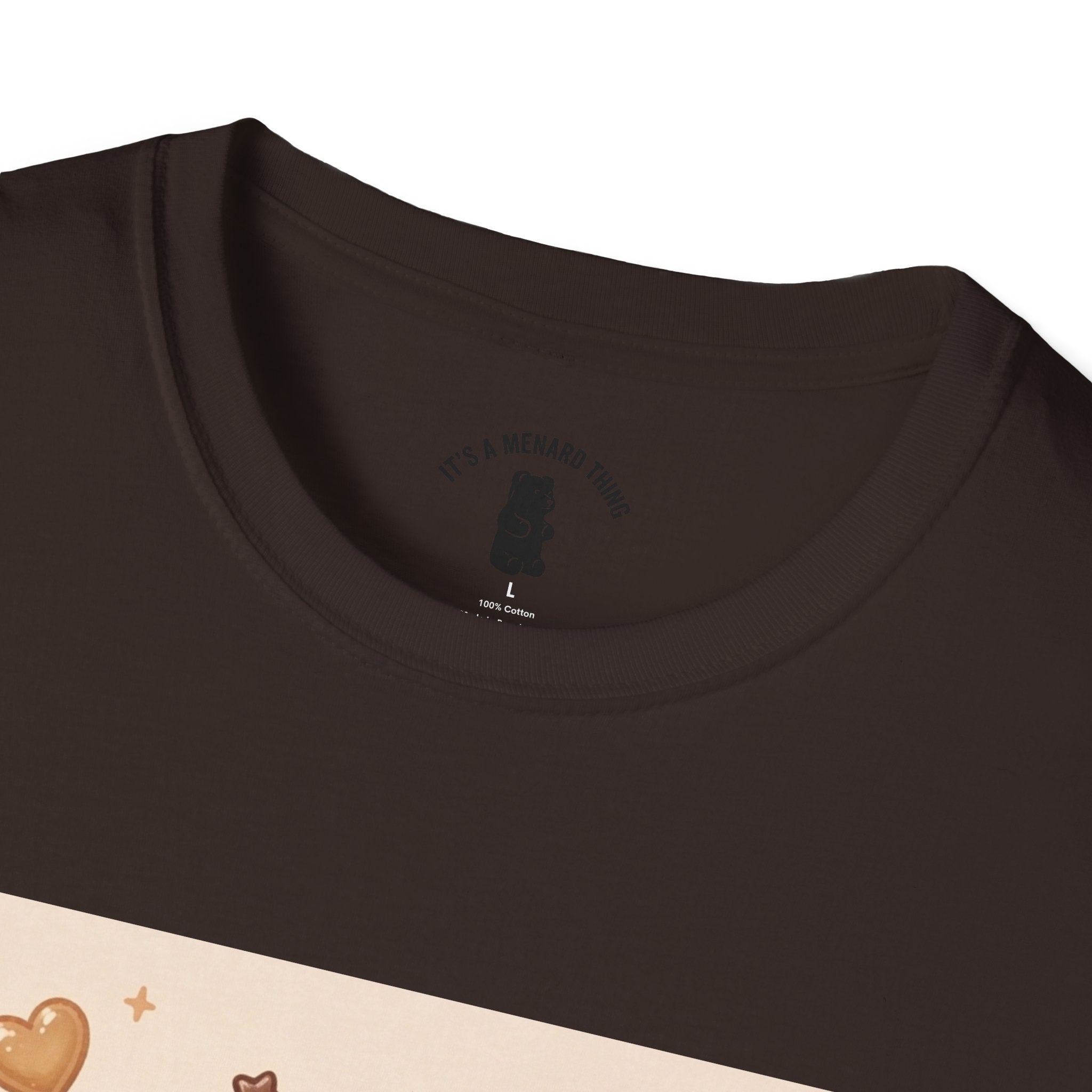 Cute Kawaii Gooey Gummy Milk Chocolate Milk Bear Cartoon Graphic T-Shirt
