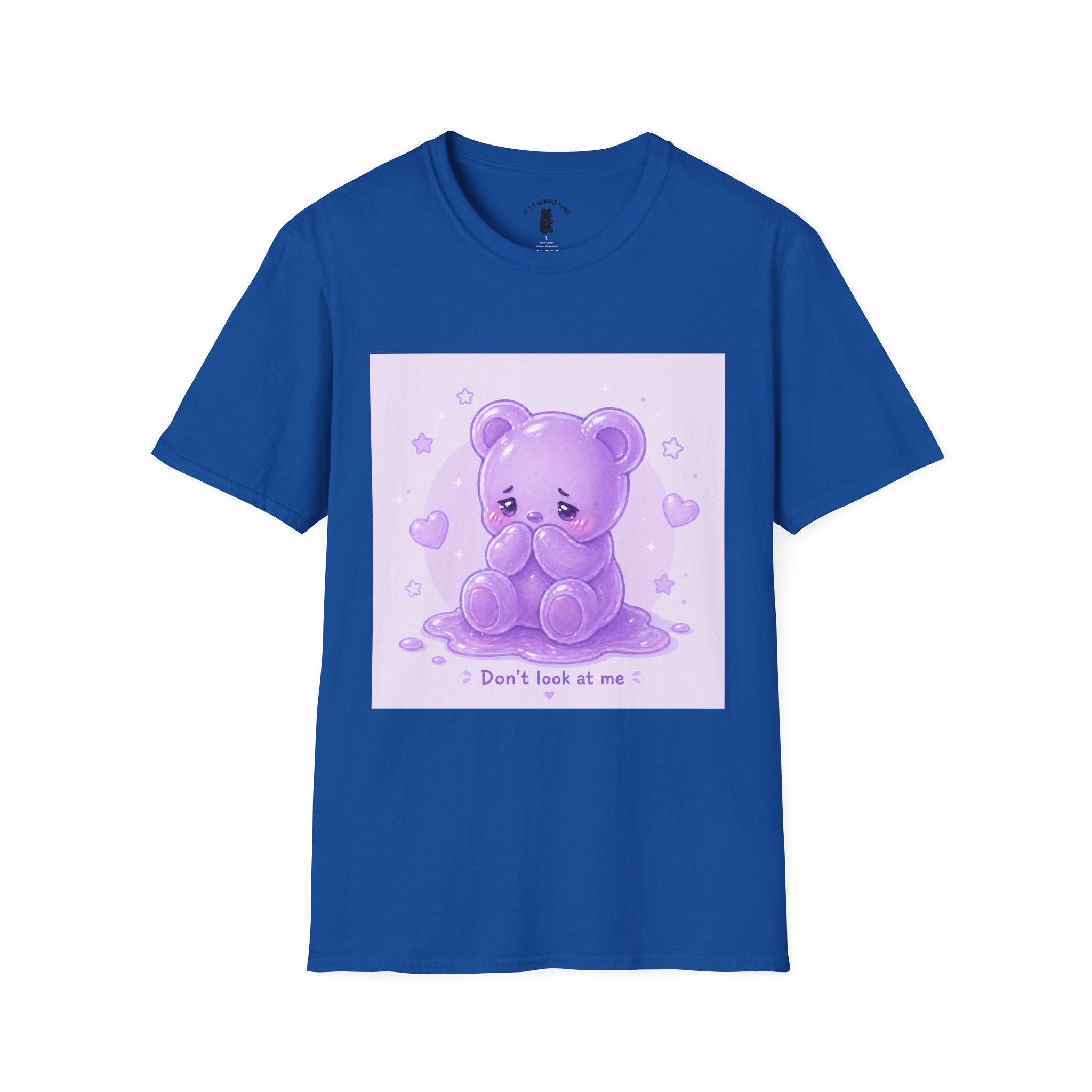 "Don't Look at Me" Shy gooey Gummy bear Kawaii T-Shirt