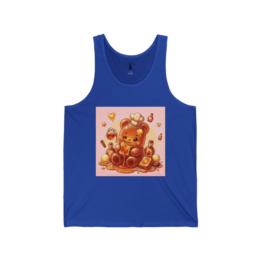 French Toast & Maple Syrup, Toasted Gooey Gummy Bear— Kawaii Graphic Tank Top