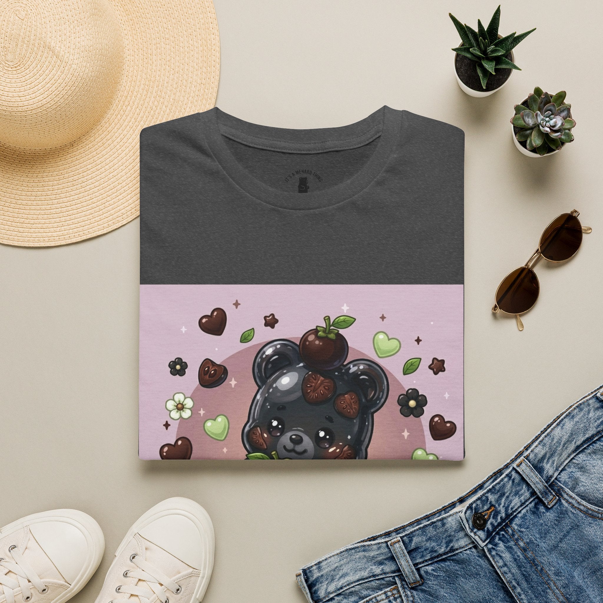 Special Black Sapote Fruit, Exotic Oozy Gummy Bear — Kawaii Graphic Shirt