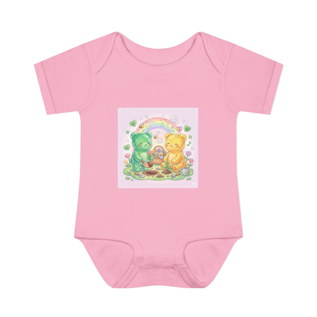 Infant Bodysuit — Gooey Gummy Bears Gardening Baby Onesie