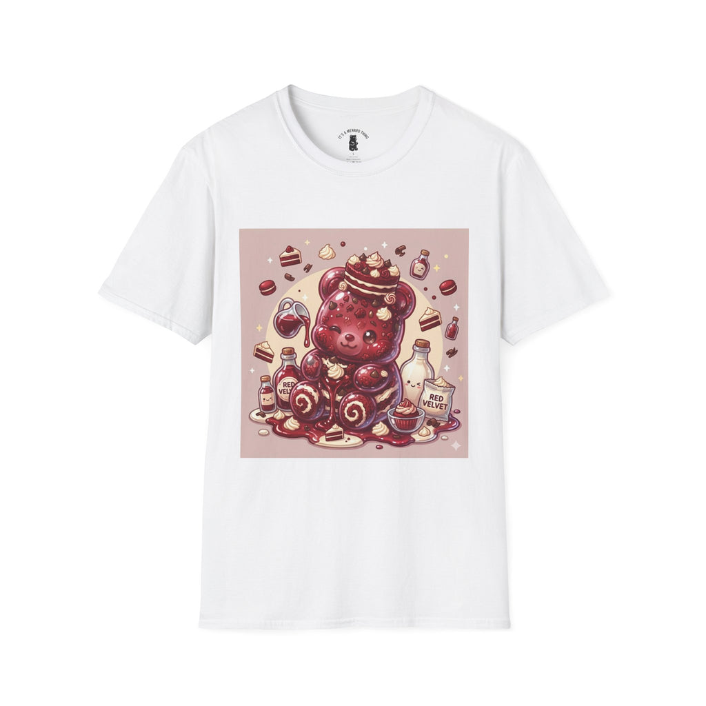 Silky Red Velvet Cake & Cream, Exotic Gooey Gummy Bear — Kawaii Graphic T-Shirt