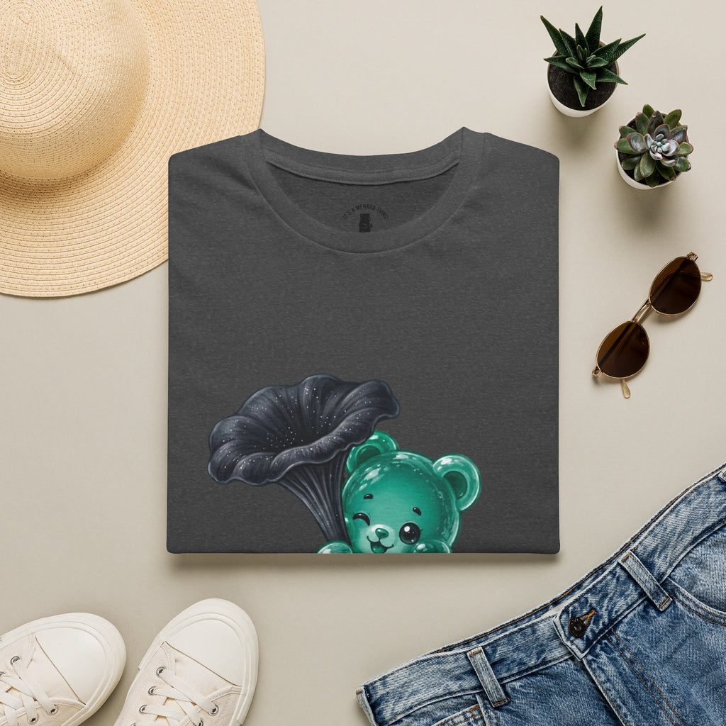 Black Trumpet Mushroom, Teal Special Oozy Bear Gummy Special- Graphic Shirt