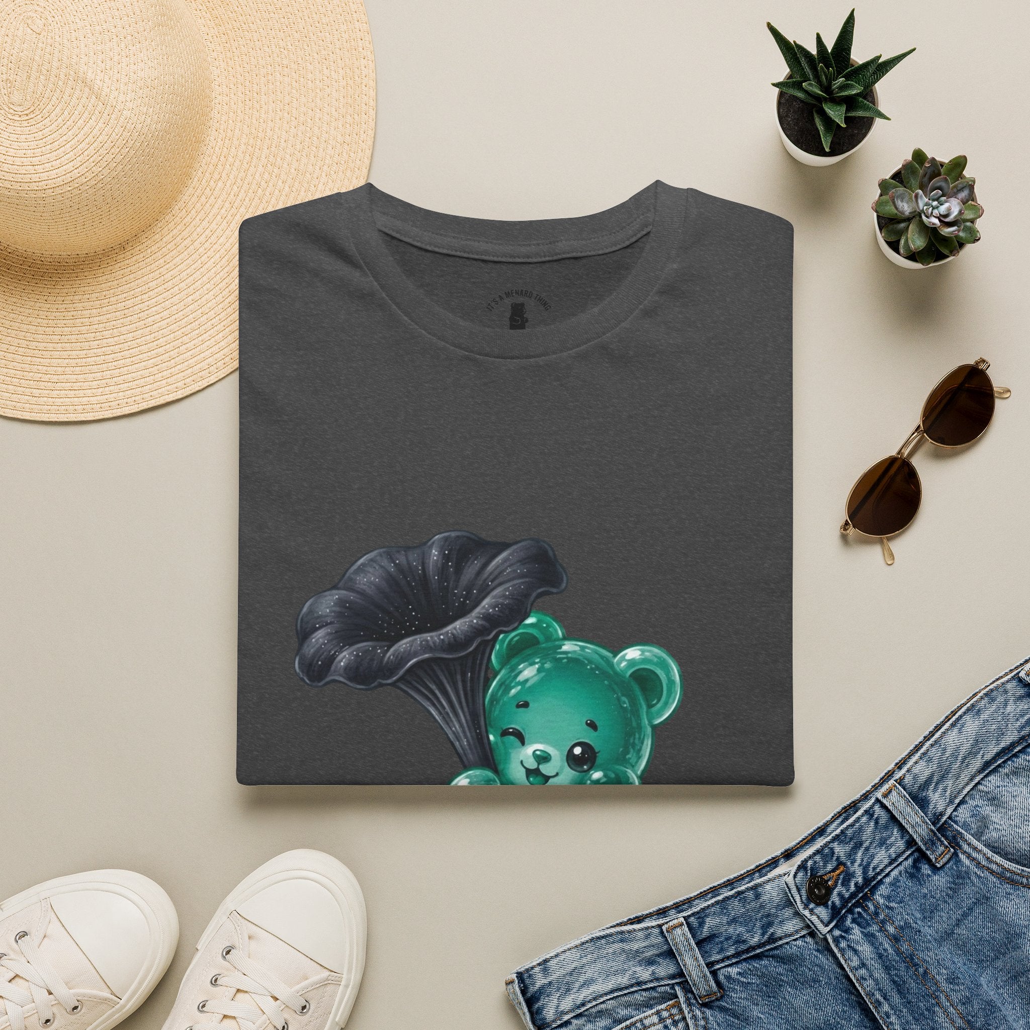 Black Trumpet Mushroom, Teal Special Oozy Bear Gummy Special- Graphic Shirt