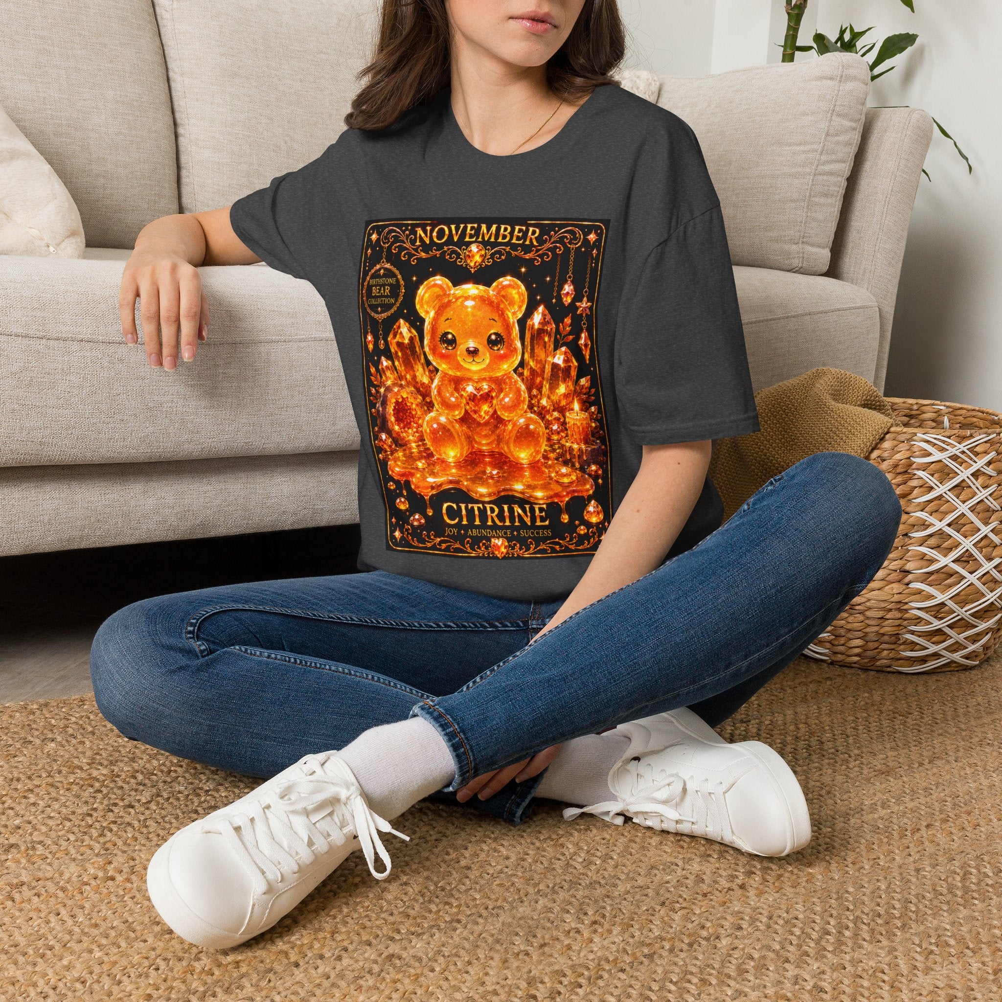 November, Citrine Birthstone Oozy Bear Special Addition- Graphic Shirt