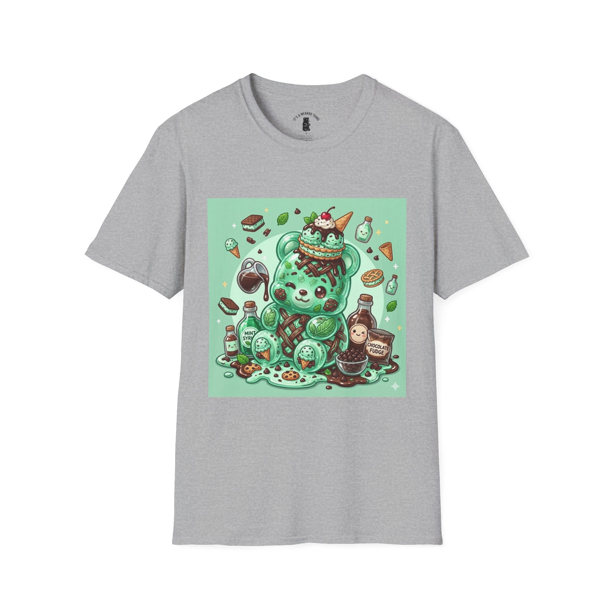 Mint Chip Ice Cream, Exotic Gooey Gummy Bear — Kawaii Graphic Tee