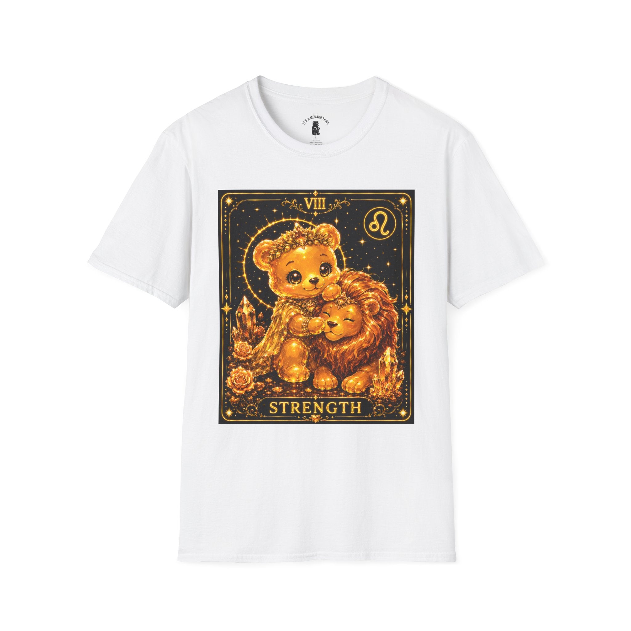 Strength Tarot Golden Lion & Oozy Bear Friend Special Addition- Graphic Shirt