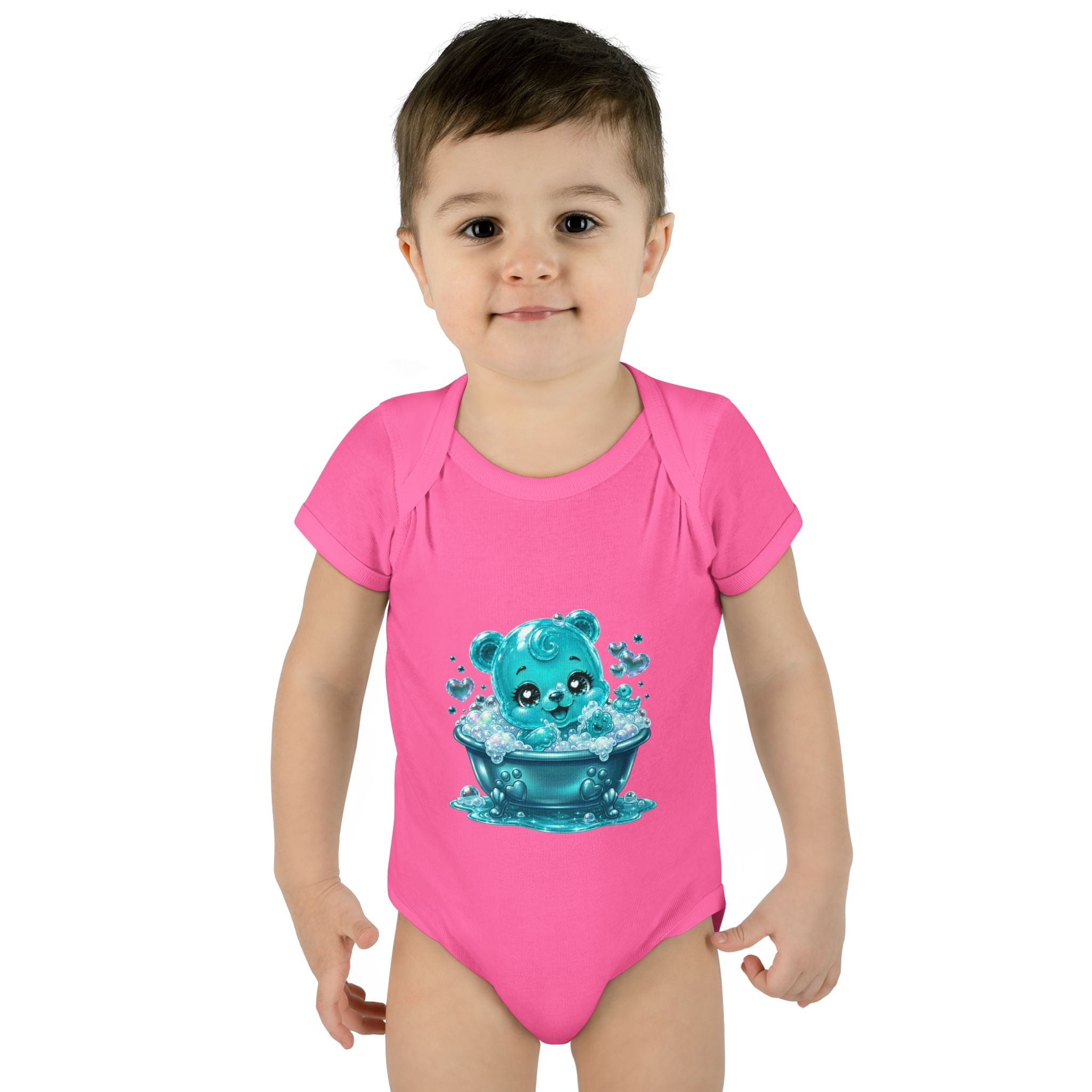 Adorable Bubble Bath Oozy Baby Gummy Bear Cutie Addition- Graphic Onesie