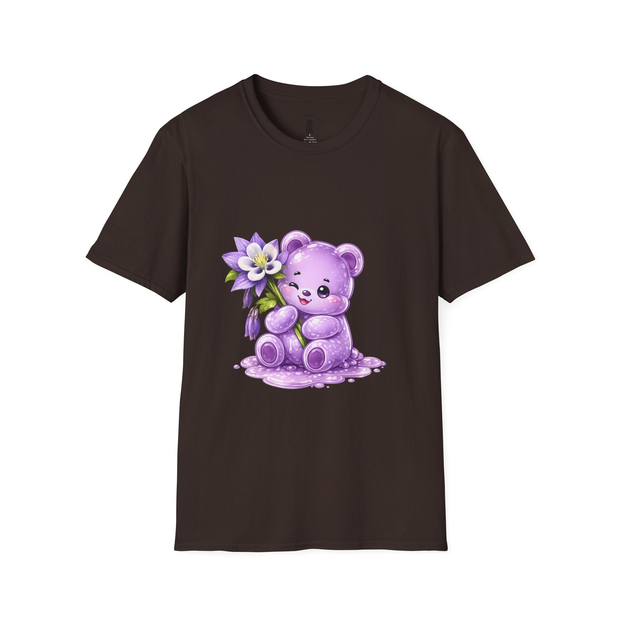 Pretty Purple Flower, Special Oozy Bear Gummy- Graphic Shirt