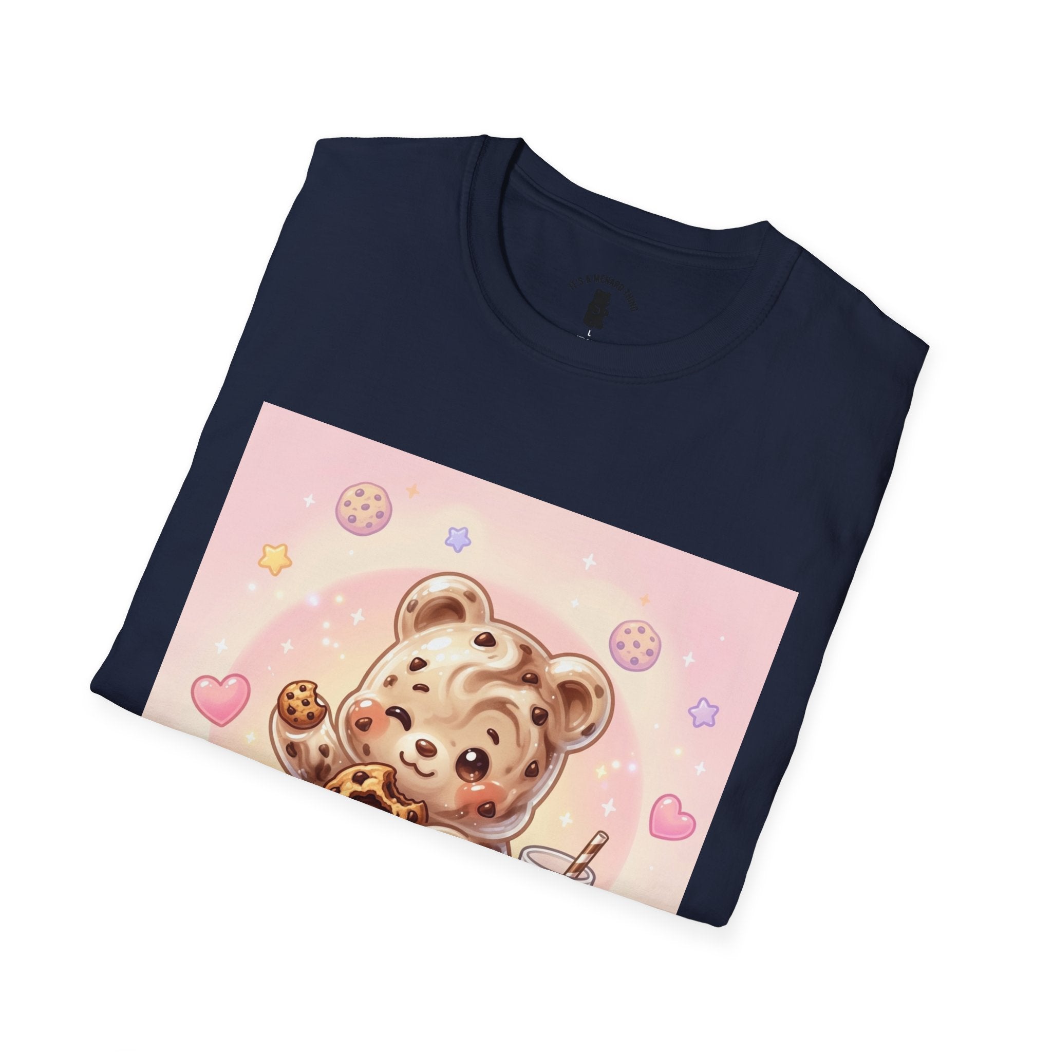 Cookies and Milk, Fudge Gooey Gummy Bear — Kawaii Graphic T-Shirt