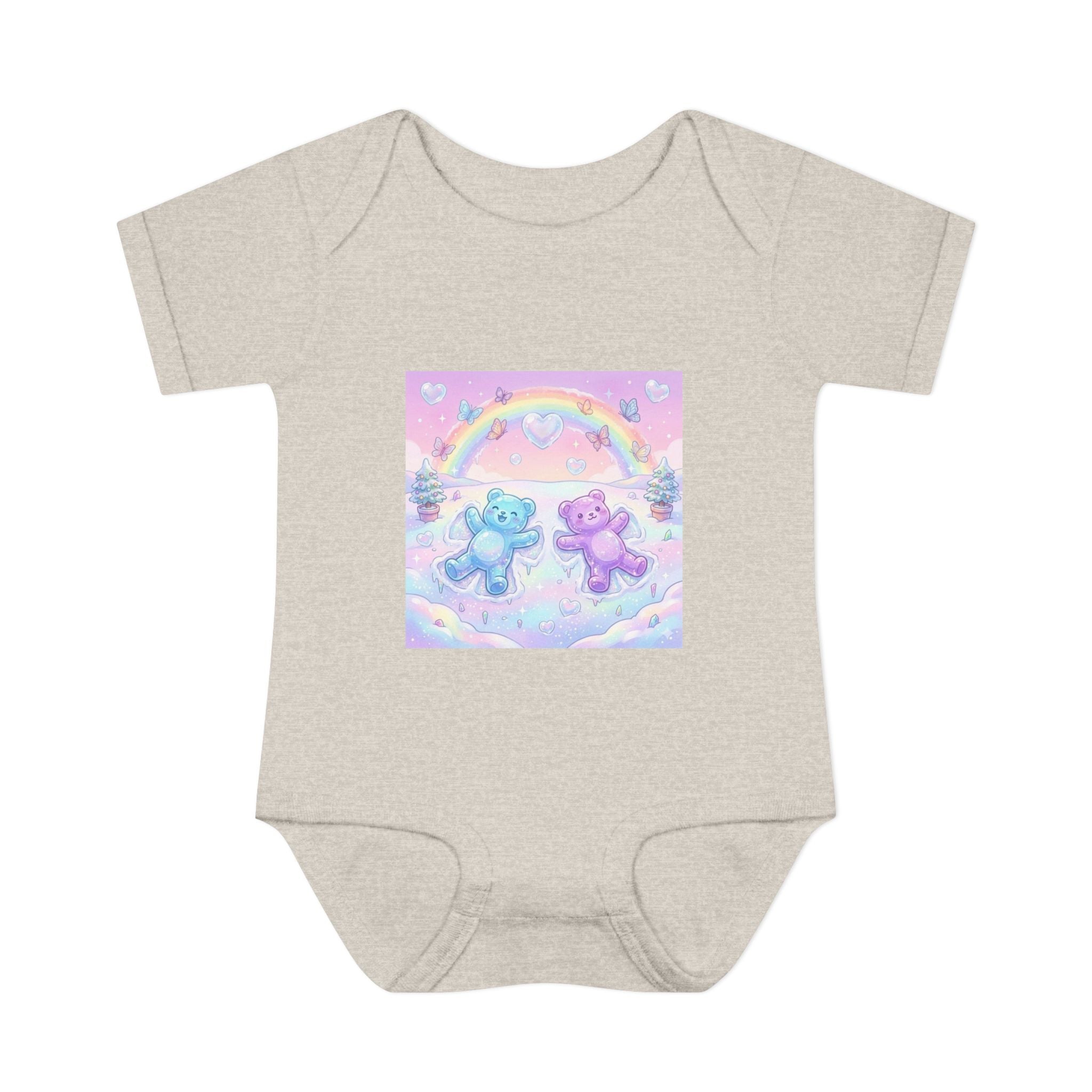 Twin Snow Angel Gooey Gummy Bears Infant Bodysuit — Cute Baby Onesie