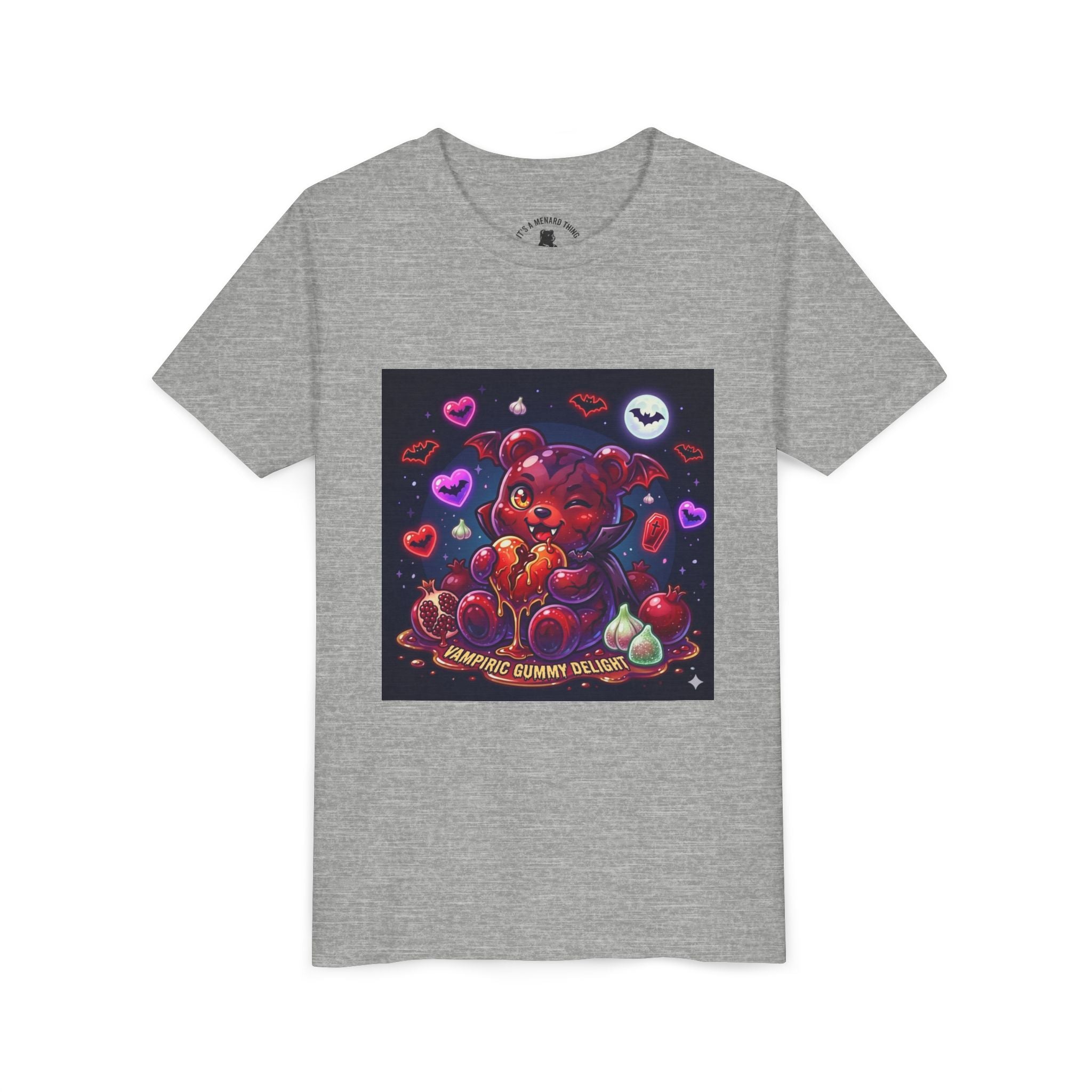 Halloween Vampire Gooey Gummy Bear - Cute Goth Heart Graphic Shirt