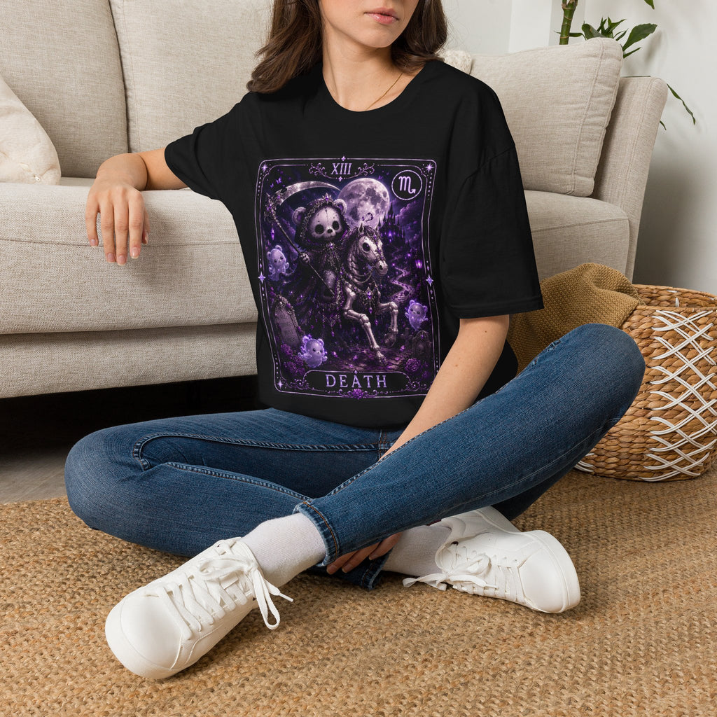 Death Tarot Gothic Skeleton Oozy Bear Special Addition- Graphic Shirt