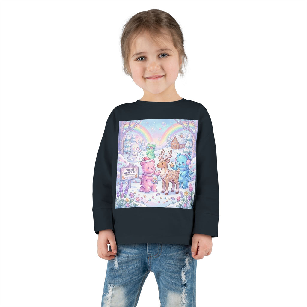 Feeding the Reindeer, Oozy Bear Friends Special Holiday- Graphic Long Sleeve Shirt