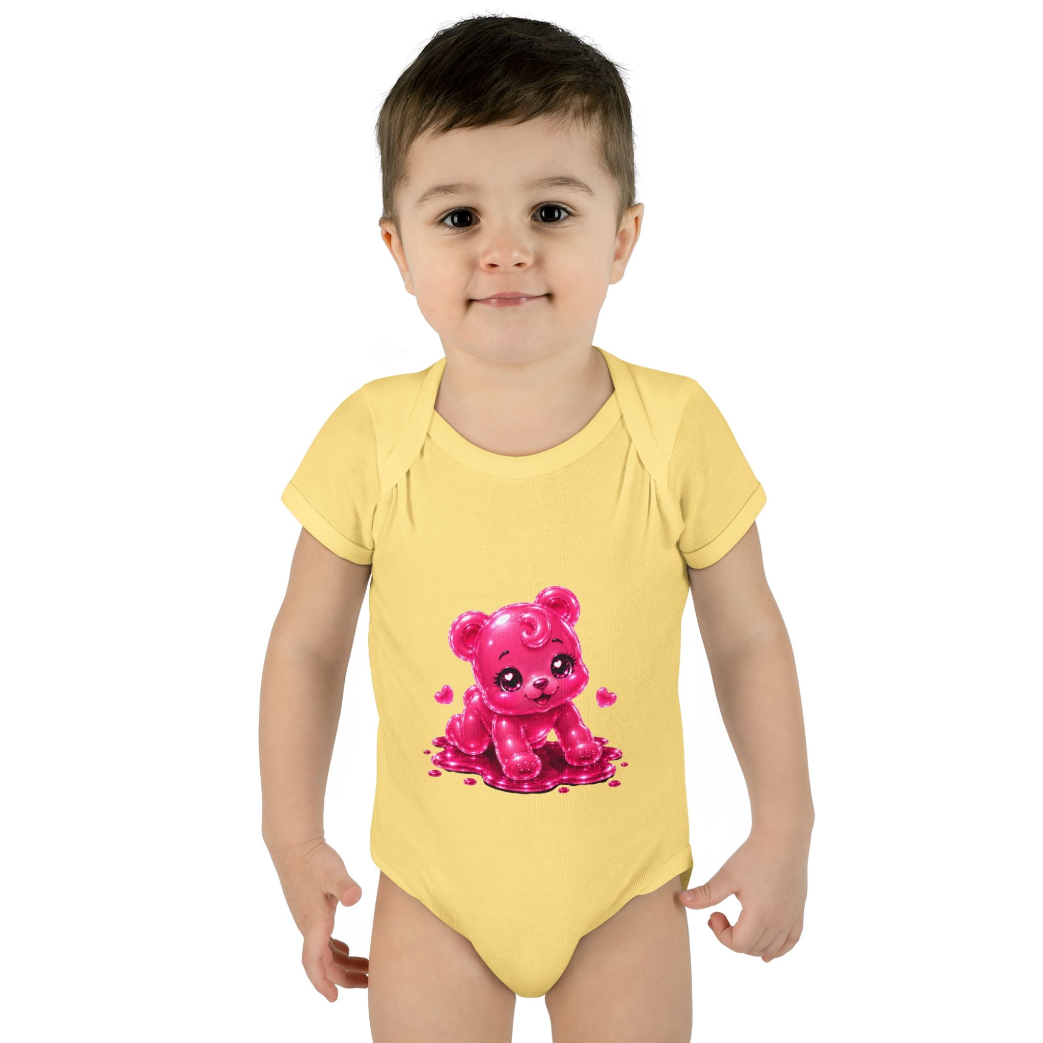 Pink Gummy Bear Infant Bodysuit - Cute Baby Shower Gift