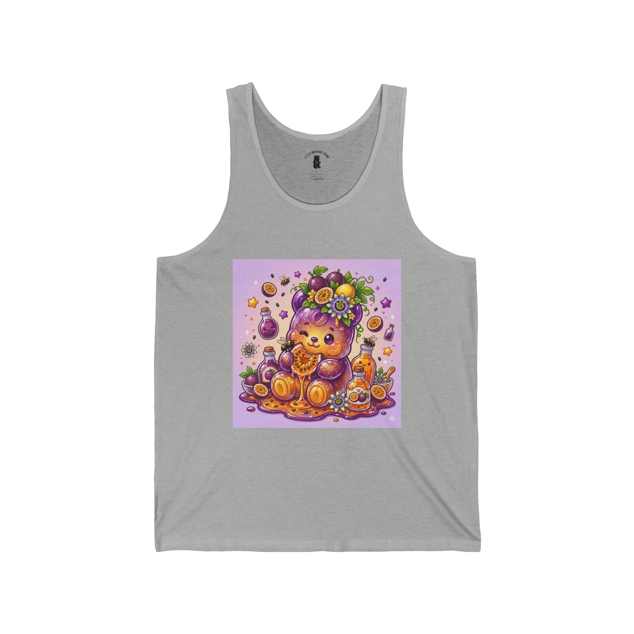 Passion Fruit Delight, Exotic Fruit Gooey Gummy Bear - Kawaii Graphic Tank Top