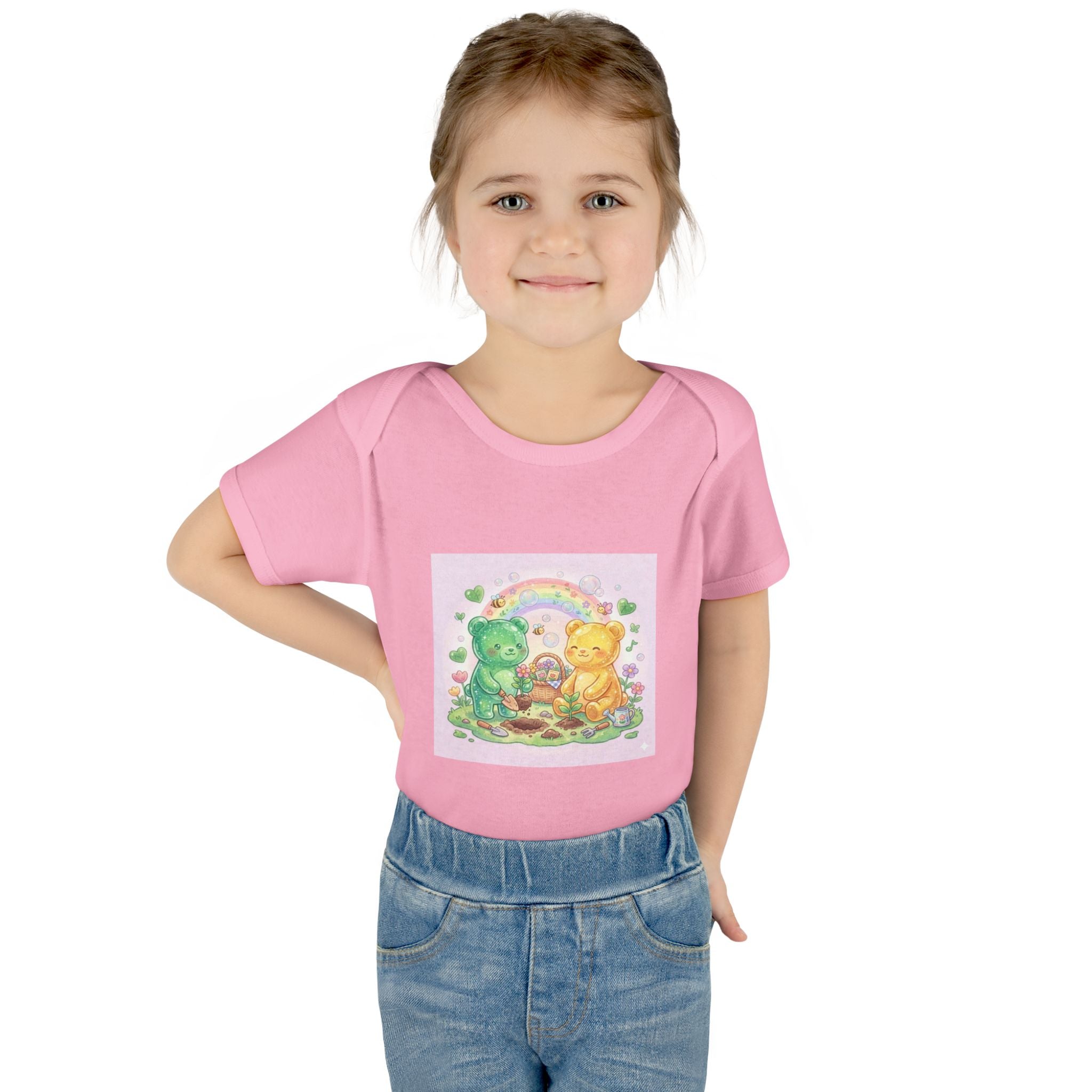 Infant Bodysuit — Gooey Gummy Bears Gardening Baby Onesie