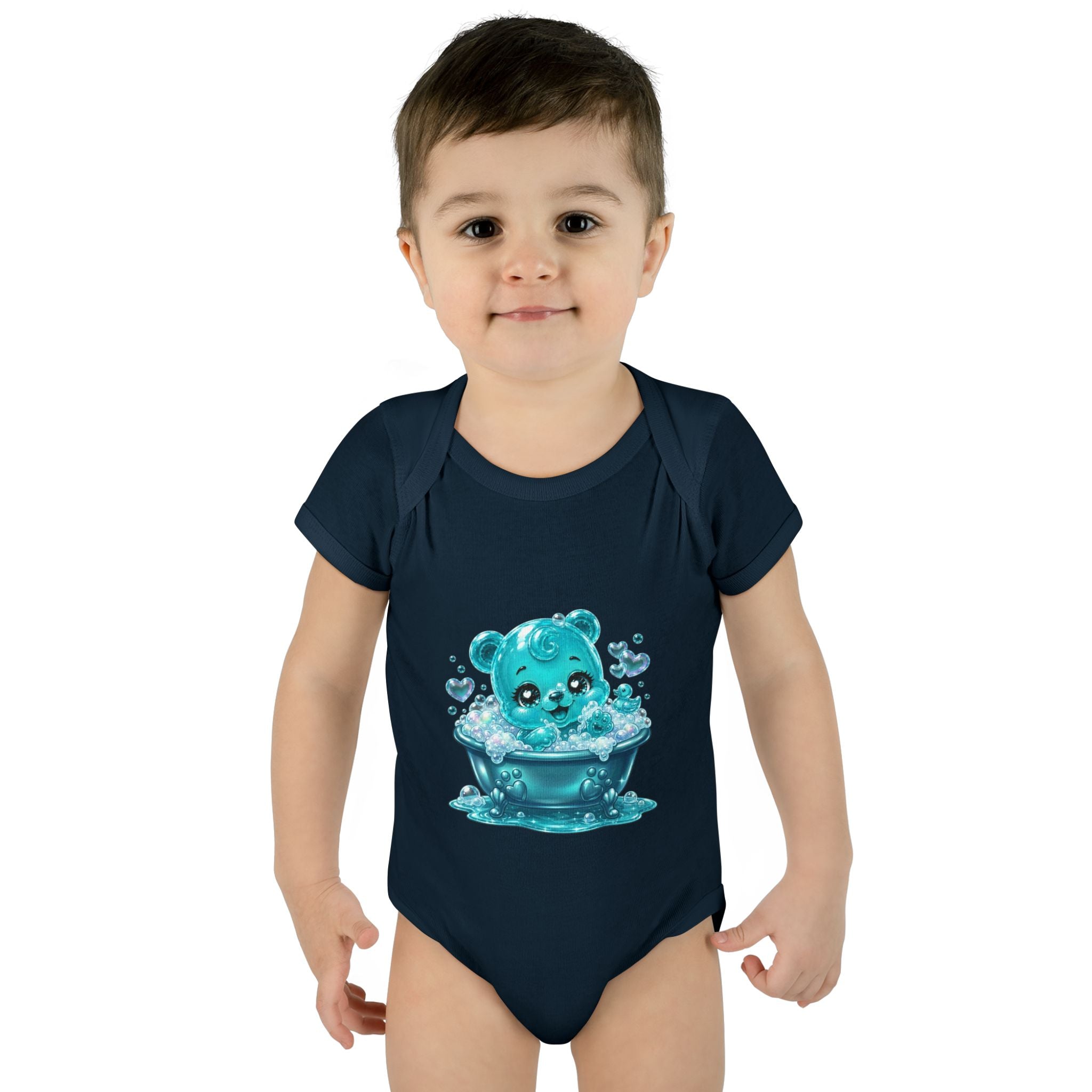 Adorable Bubble Bath Oozy Baby Gummy Bear Cutie Addition- Graphic Onesie