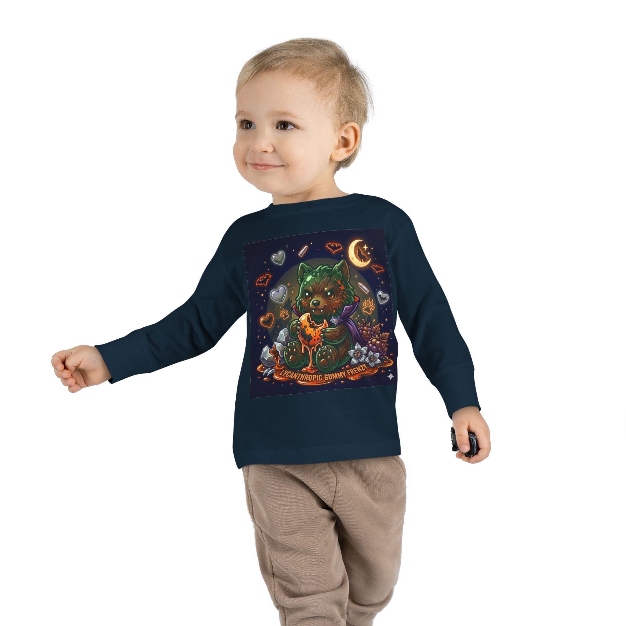 Werewolf Oozy Bear Gummy Halloween Special- Graphic Long Sleeve Shirt