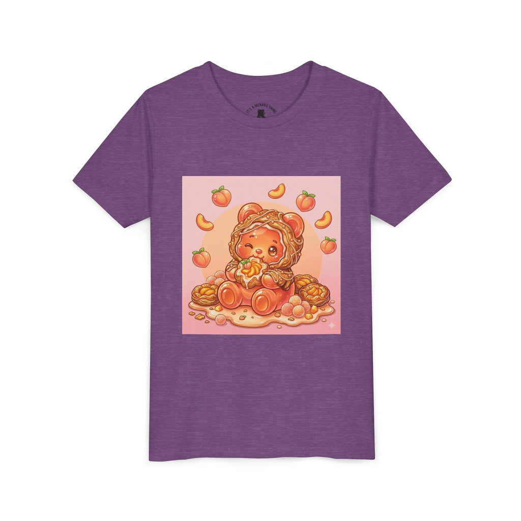 Peach Danish Bear Graphic Shirt for Kids