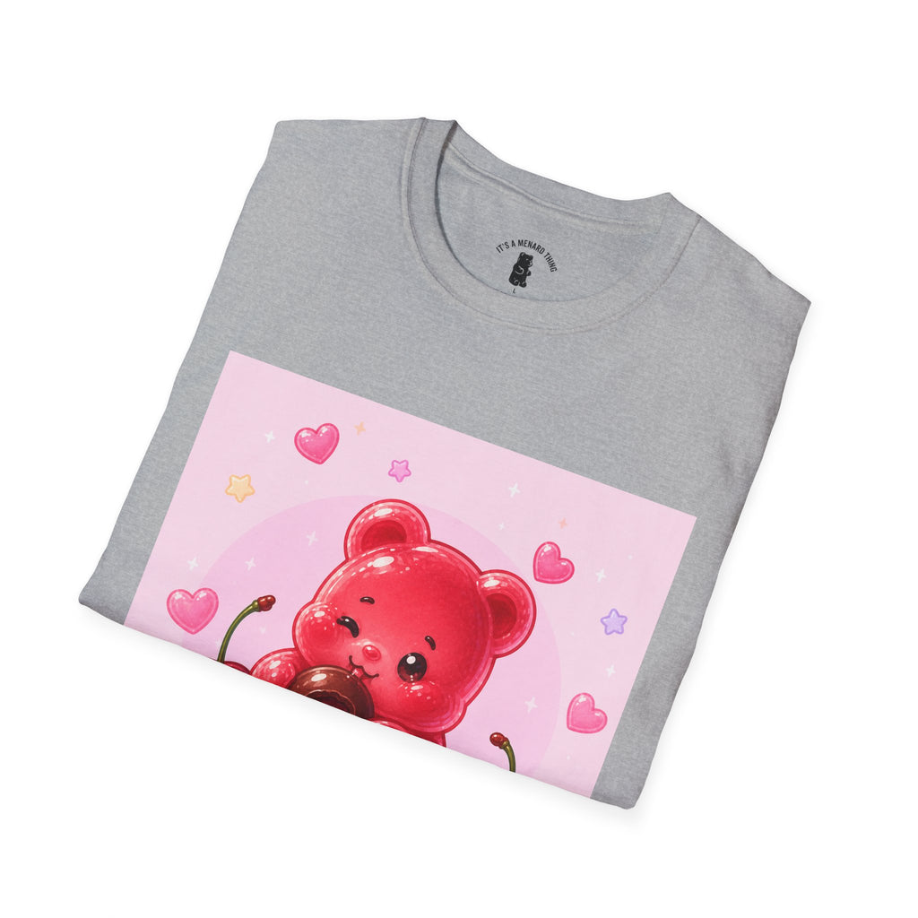 Chocolate Cherry Gooey Gummy Bear T-Shirt — Kawaii Graphic Tee