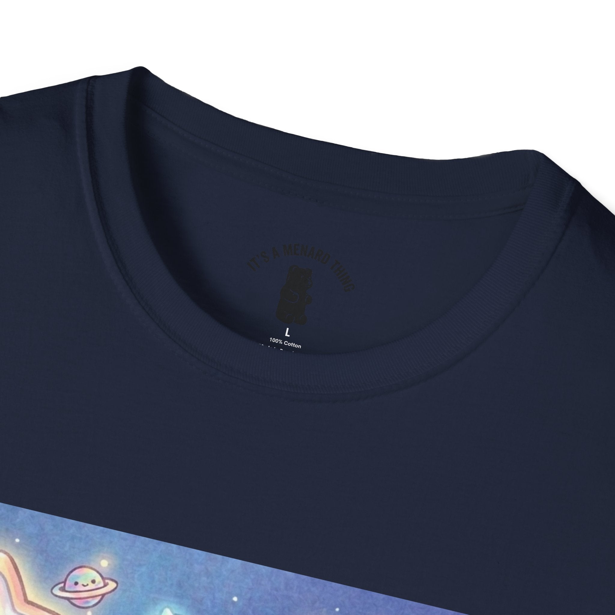 Look Upon Saturn, Purple Crystal Gooey Gummy Bear — Kawaii Graphic T-Shirt