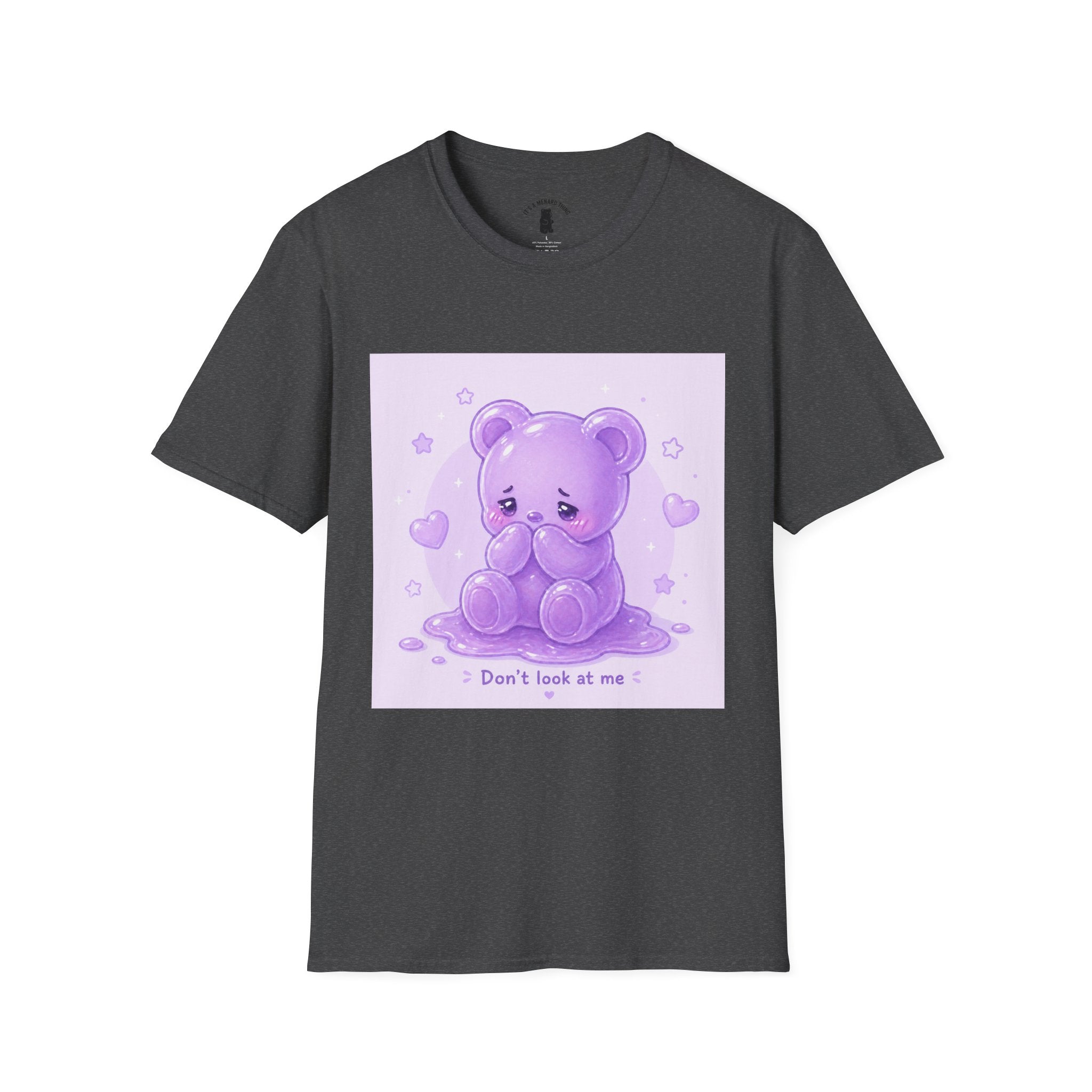"Don't Look at Me" Shy gooey Gummy bear Kawaii T-Shirt