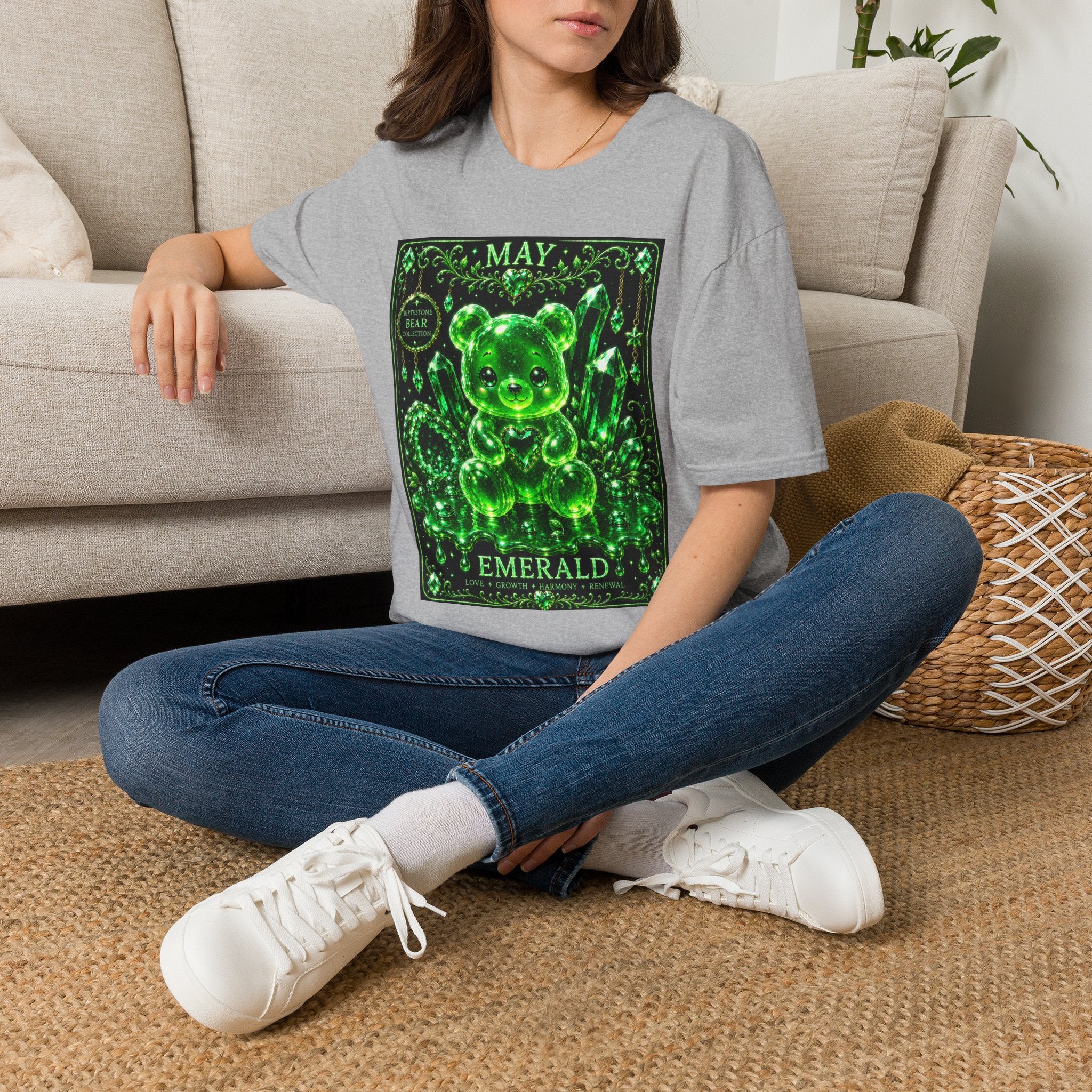 May, Emerald Birthstone Oozy Bear Gummy Special Addition- Graphic Shirt