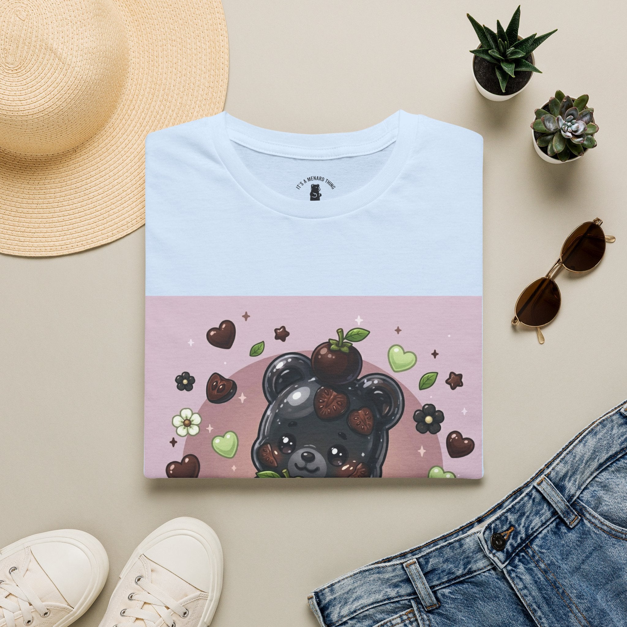 Special Black Sapote Fruit, Exotic Oozy Gummy Bear — Kawaii Graphic Shirt