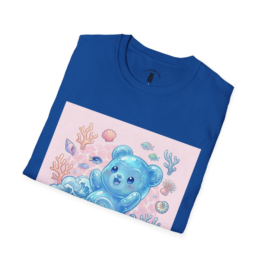 Elemental, Ocean Blue Water Gooey Gummy Bear — Kawaii Graphic Tee