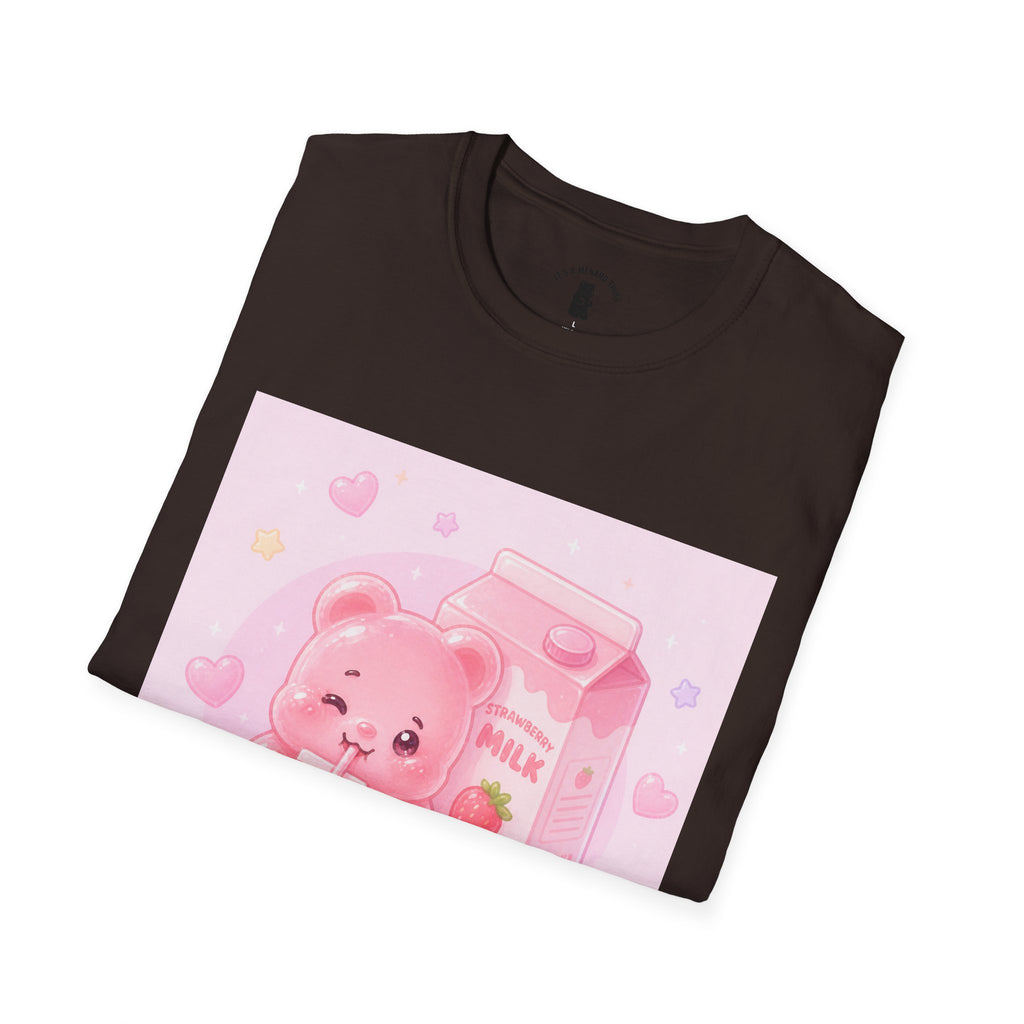 Strawberry Milk Gooey Gummy Bear T-Shirt