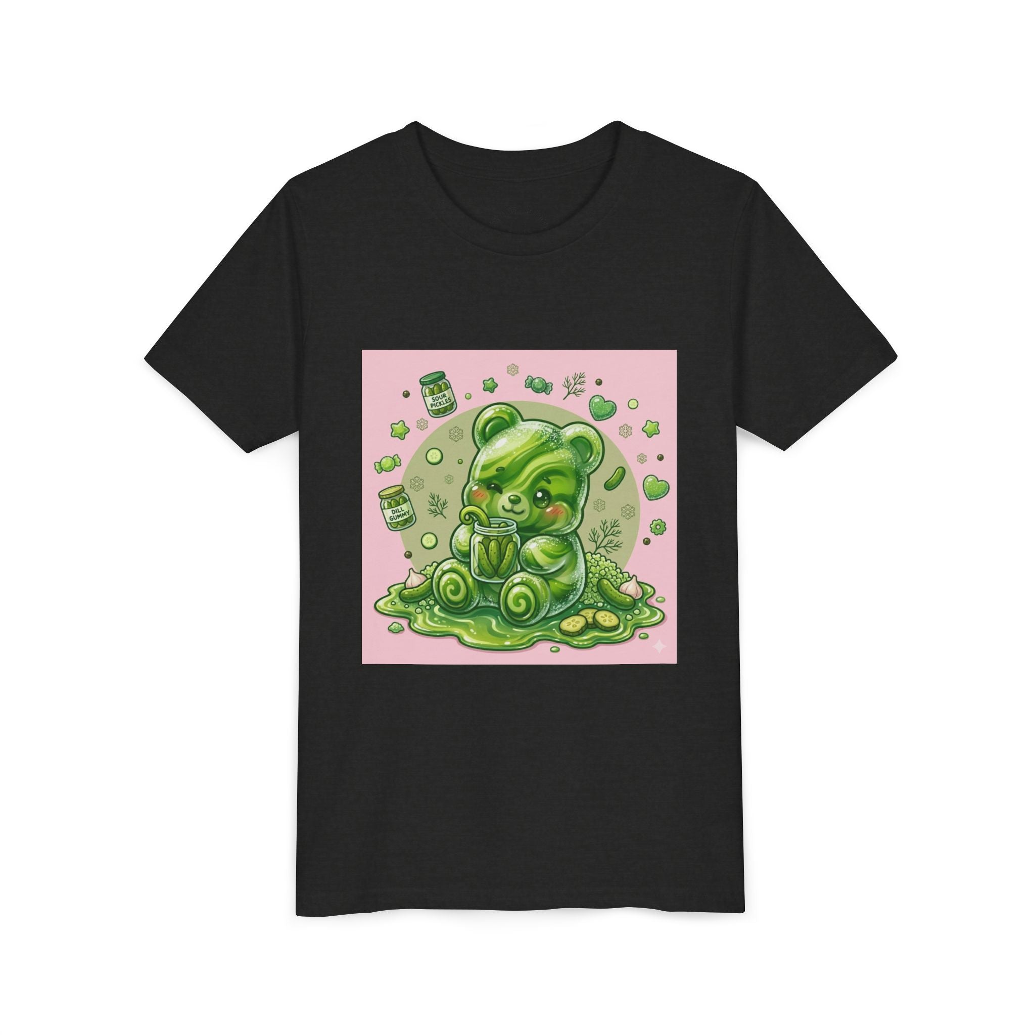 Tart Dilly Green Pickle Gooey Gummy- Graphic Youth T-Shirt